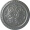 Ekena Millwork Emeryville Ceiling Medallion, Hand-Painted Platinum, 16 7/8"OD x 5/8"P CM16ERPLS - alternate 1